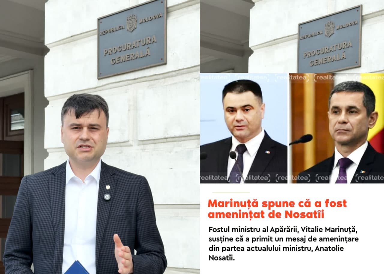  Deputatul Partidului Nostru, Alexandr Berlinschii, a sesizat Procuratura Generală după schimbul de acuzații dintre Nosatîi și Marinuța