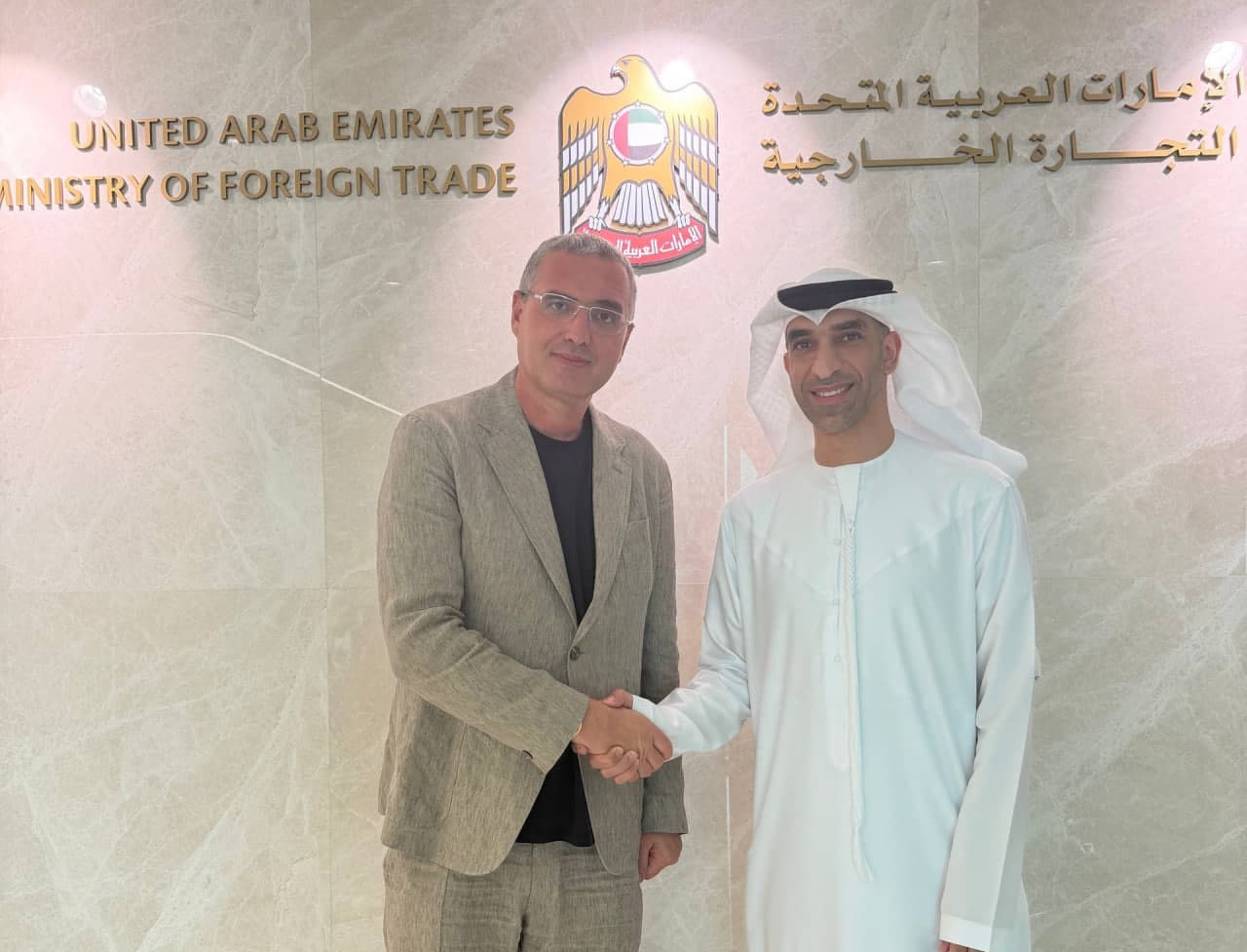 Renato Usatîi, întrevedere de lucru cu ministrul comerțului exterior al Emiratelor Arabe Unite, dr. Thani bin Ahmed Al Zeyoudi