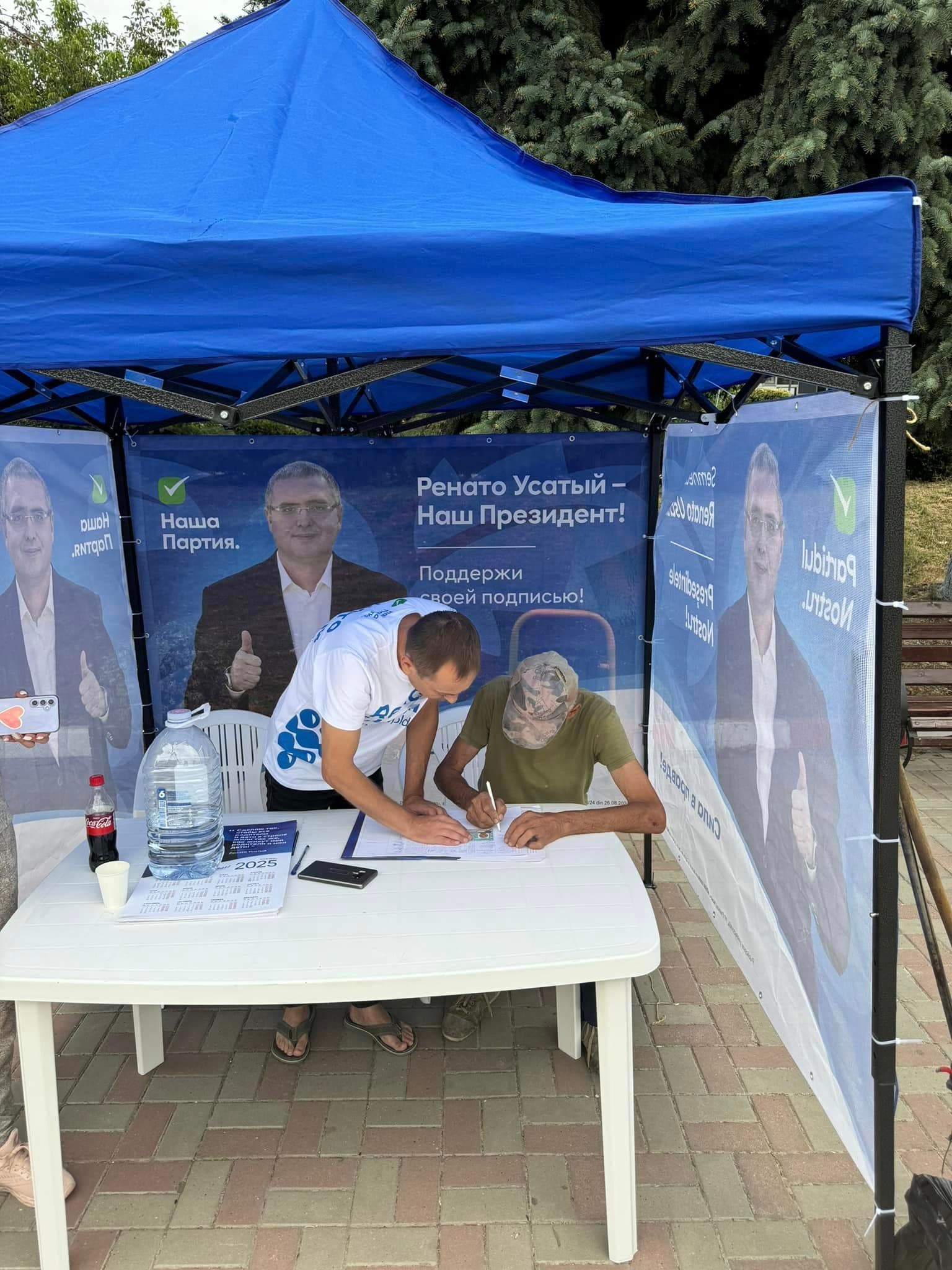 Campania de colectare a semnăturilor pentru Renato Usatîi se apropie de final. Echipele aduc mulțumiri cetățeniilor pentru susținere  (6)