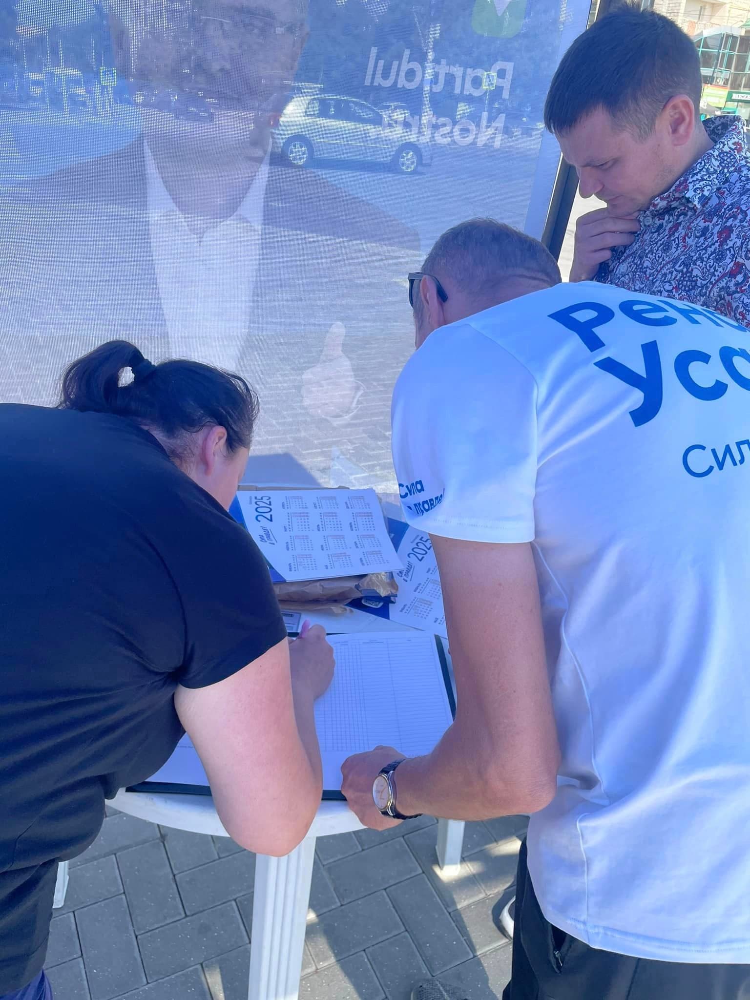 Mobilizare în capitală și în centrele raionale pentru Renato Usatîi: Colectarea semnăturilor continuă (6)