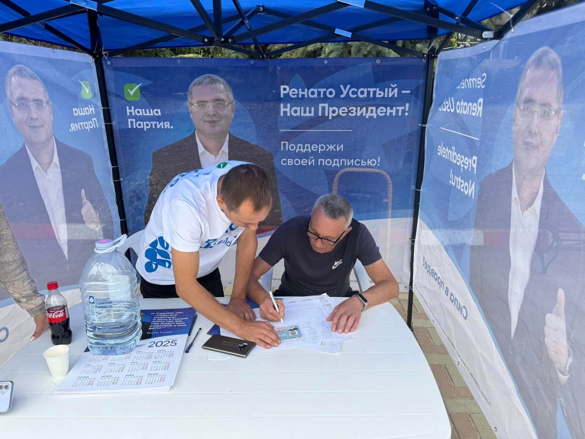 Campania de colectare a semnăturilor pentru Renato Usatîi se apropie de final. Echipele aduc mulțumiri cetățeniilor pentru susținere  (4)