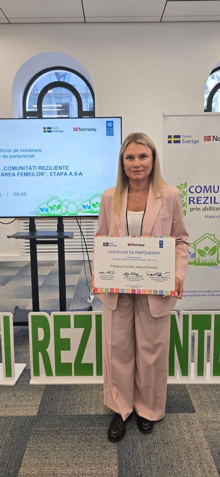Nina Cereteu, primar din partea Partidului Nostru: Drochia – un exemplu de dezvoltare durabilă și responsabilitate climatică (1)