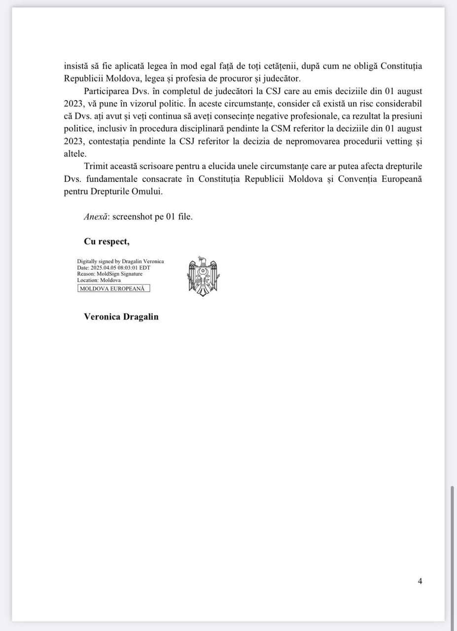 Renato Usatîi: Scrisoarea Veronicăi Drăgălin a demonstrat cât de putred este sistemul creat de PAS (4)